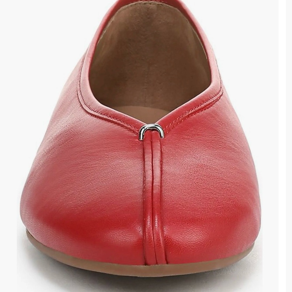 NWT Vince Ori Ballet Flat in Crimson - Picture 3 of 13